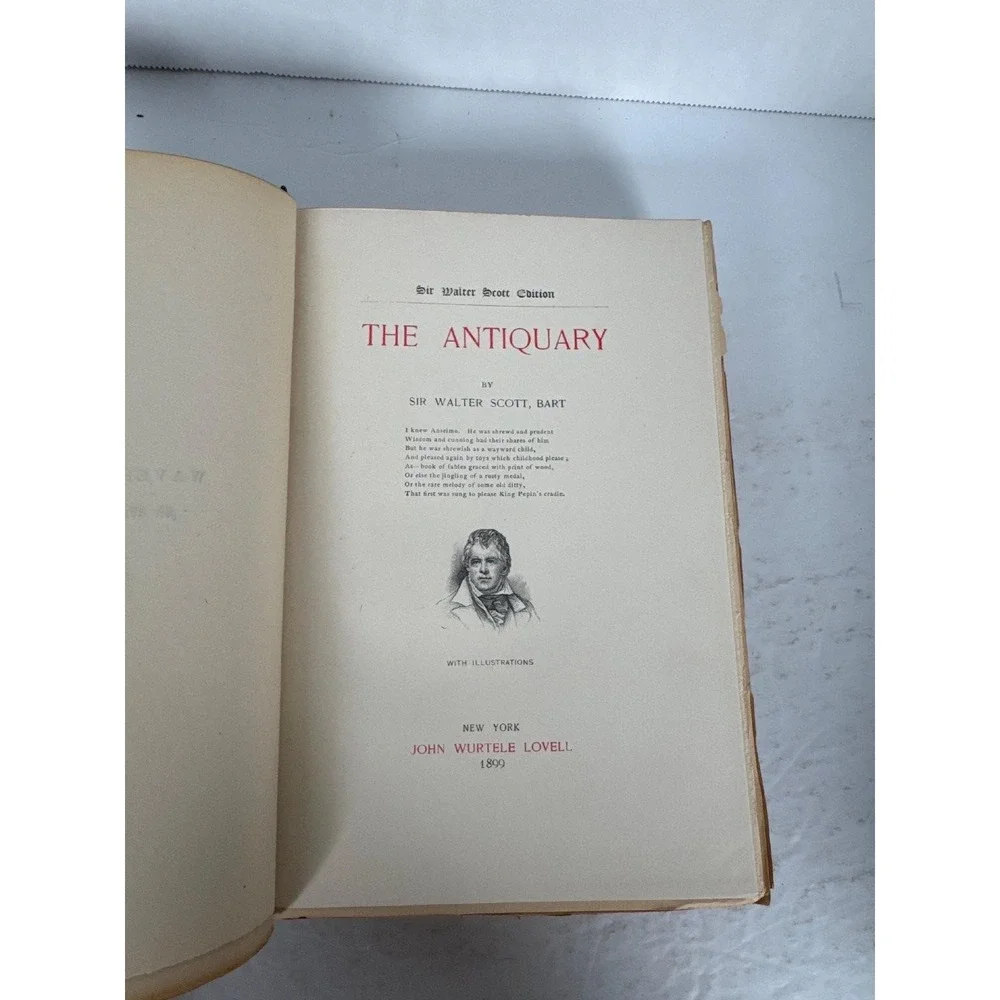 Walter Scott Waverley Novels 1899 Limited Edition 239/250 John Lovell Lot 4